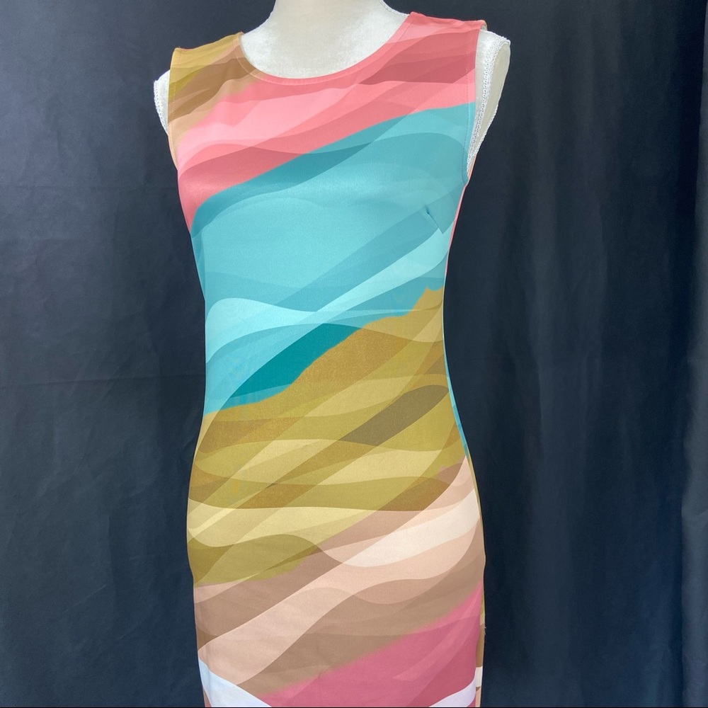 Venus Beach Coverup dress, semi fitted Multi color Fast drying fabric,  …